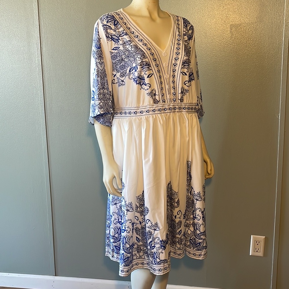 New, Bloomchic, Floral Print, Midi Dress.